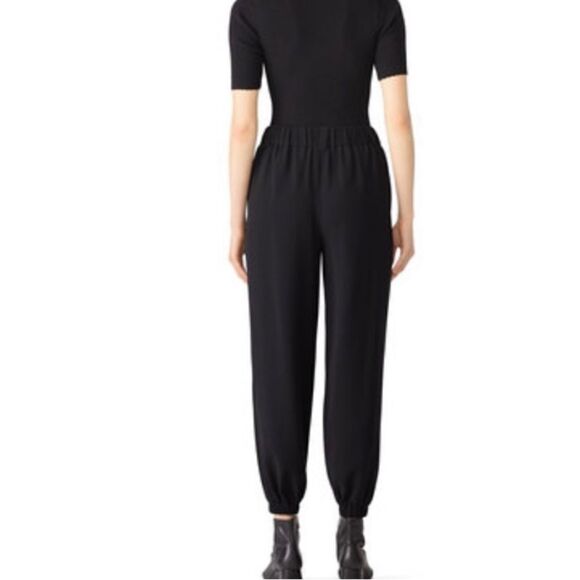 Cinq a sept black crepe Vega jogger style pants size 2 balloon leg - Picture 3 of 12